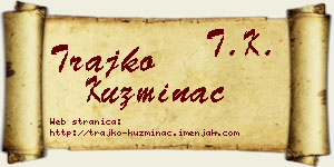 Trajko Kuzminac vizit kartica